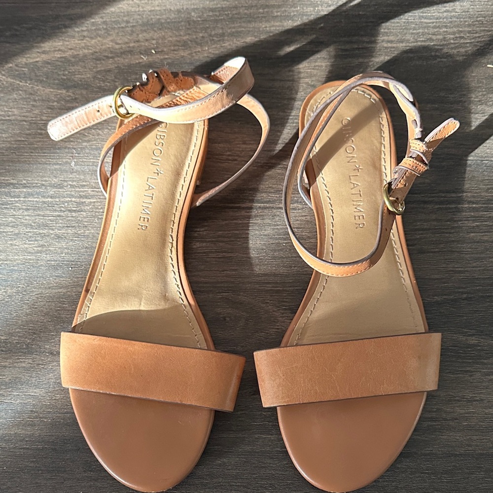 Gibson Latimer Brown Leather Sandals